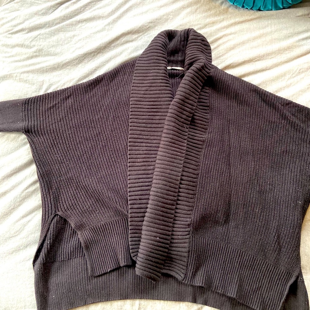 Black Athleta cardigan sweater